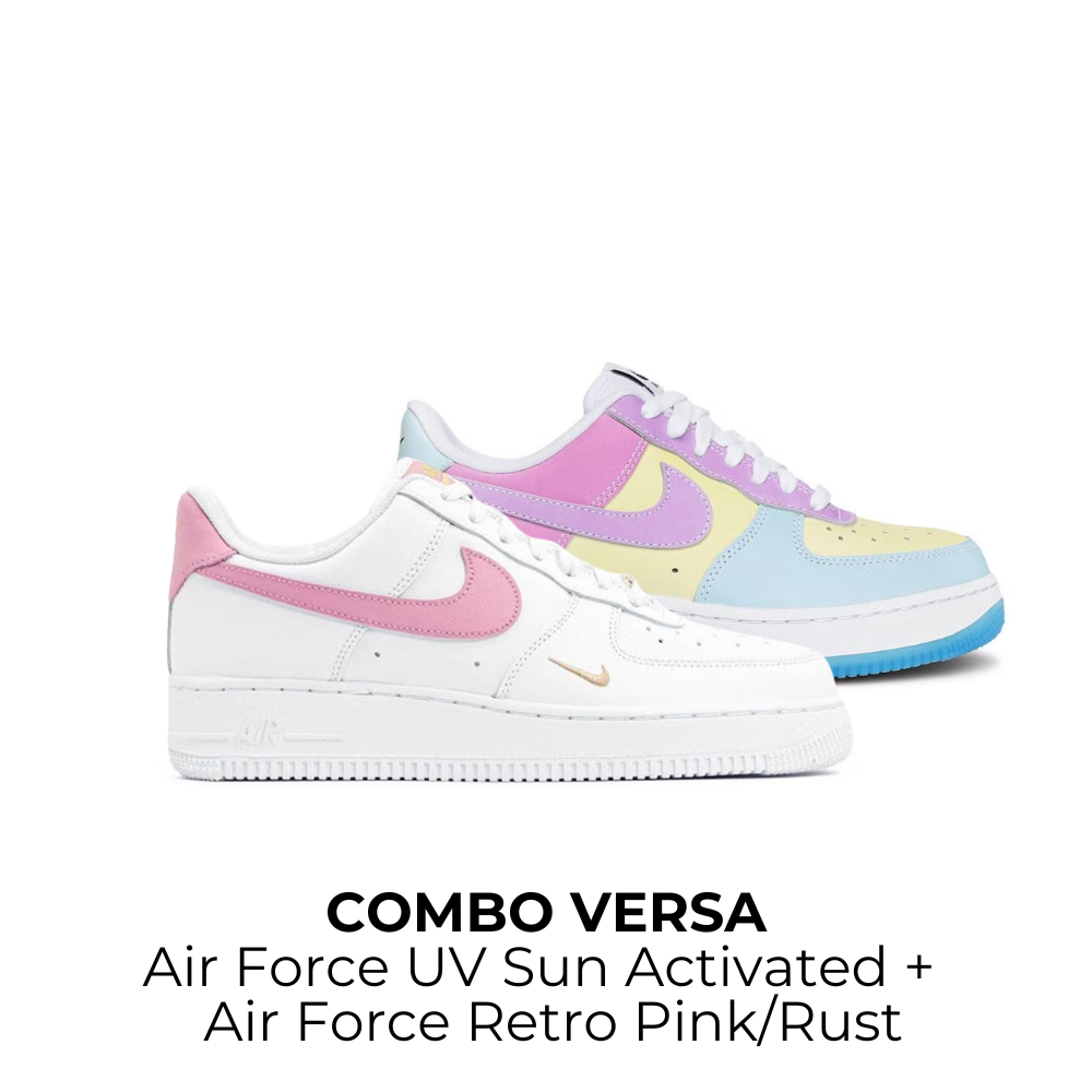 Combo Air Force UV Sun Activated e Ari Force Retro Pink Rust